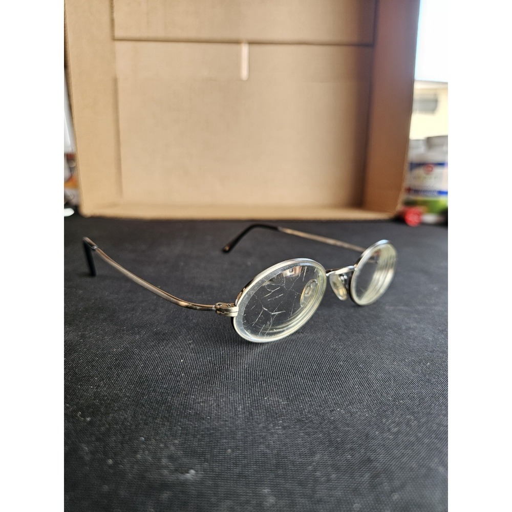 Tommy Hilfiger TH151 Eyeglasses Frames 45-21-145 Oval Silver Metal Made Italy